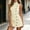 White, variant on IUYRTFE Women Mock Neck Sleeveless Button Down A Line Mini Dress Solid Color Casual Short Dress