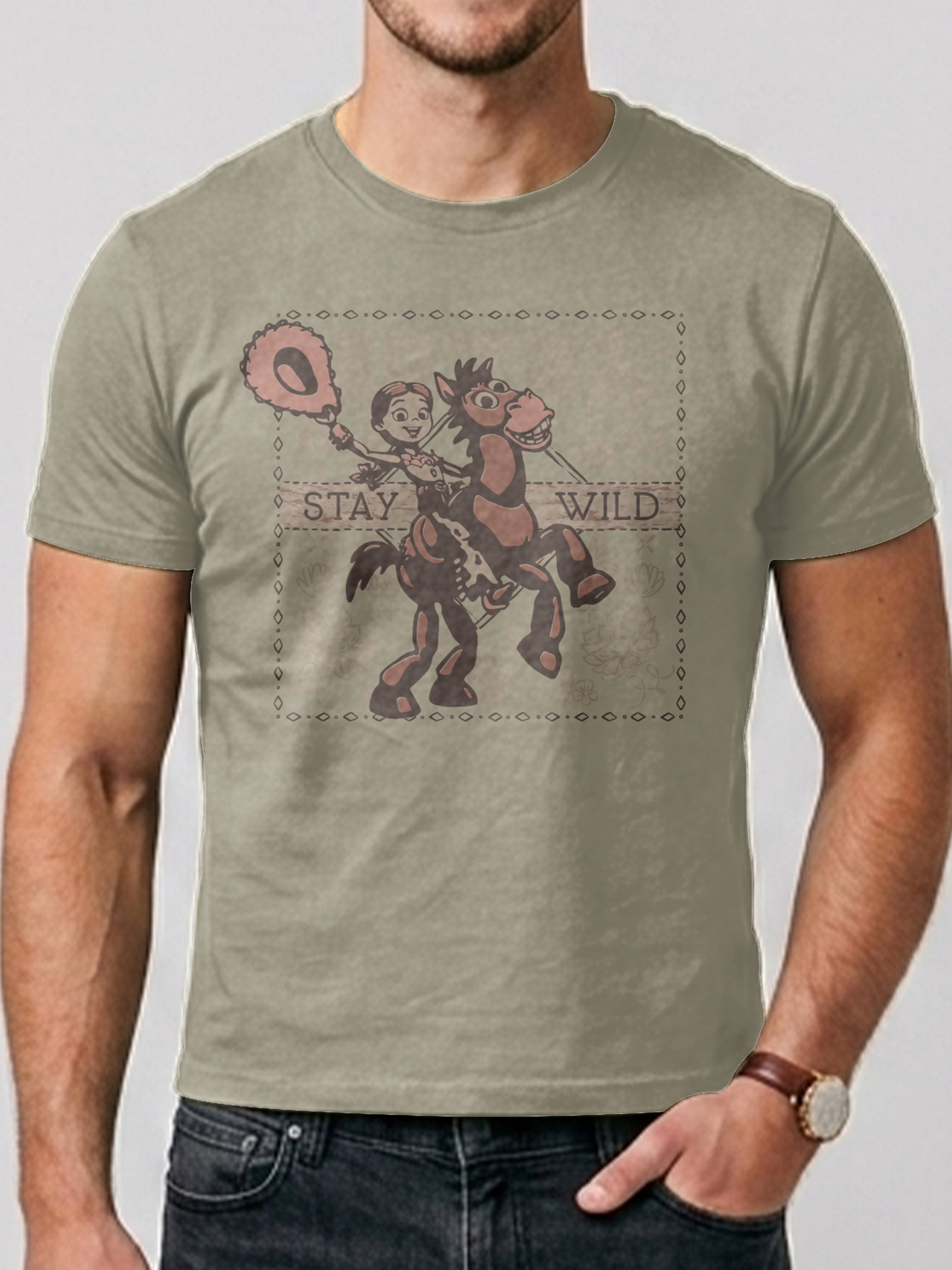 Toy Story "Staying Wild" Men's & Big Men's Graphic Tee Shirt, Sizes S-3XL