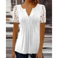 thumbnail image 1 of Ropa de encaje para mujer, camisas de calle para mujer, Tops Vintage Y2k, camisetas de moda para primavera y otoño, camisetas casuales elegantes, 1 of 4