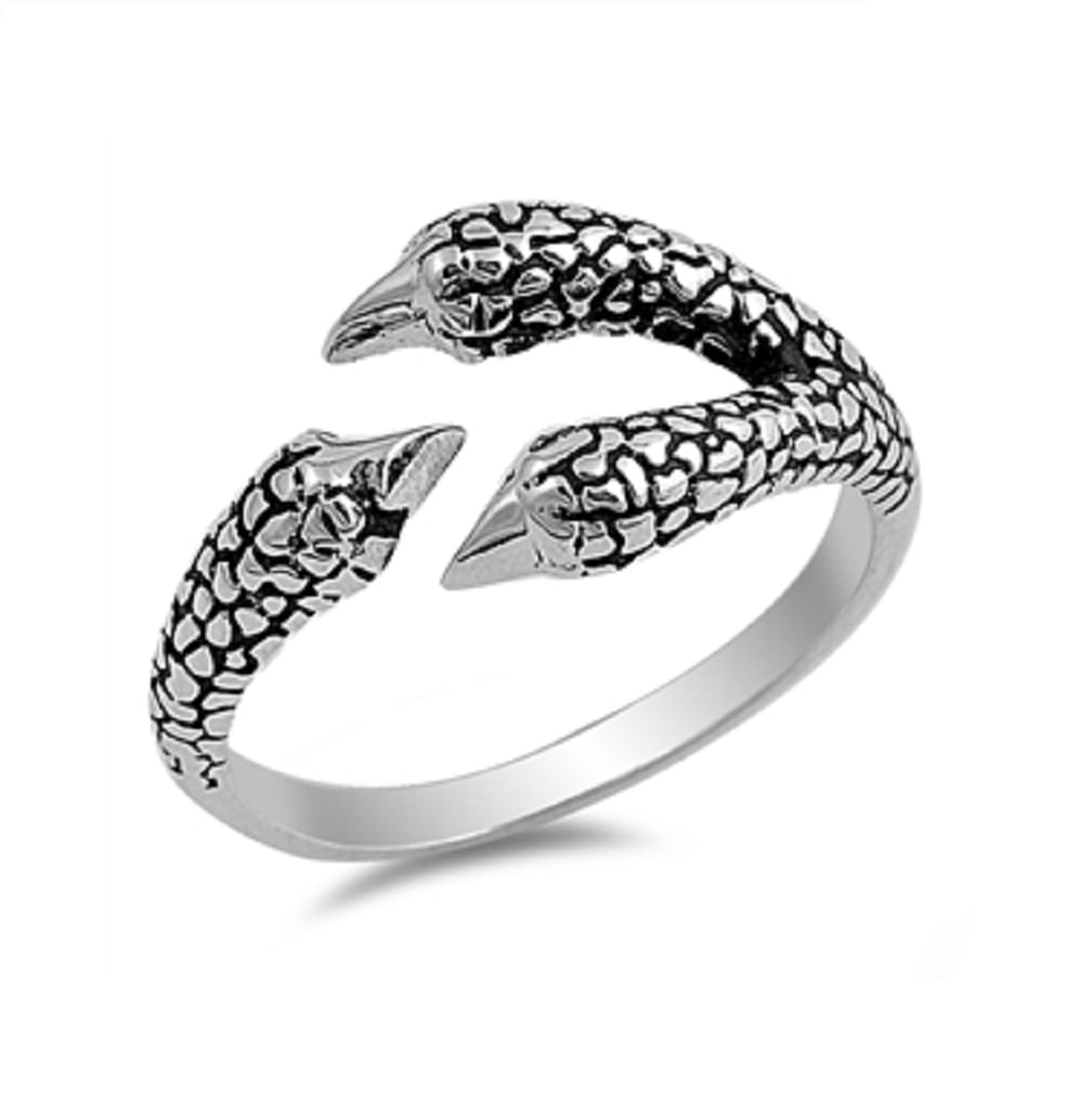 925 Sterling Silver Eagle Claw Designer Ring Size 9