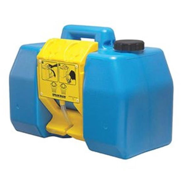 Speakman B1503737 Gravity Operated 9 gal Portable Eyewash, Blue & Yellow