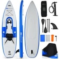 thumbnail image 1 of Goplus 1 Person Inflatable Kayak Includes Aluminum Paddle with Hand Pump Blue, 1 of 10