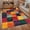 1, variant on Bold Geometric Patchwork Area Rug with Bright Multicolor Squares Non Slip Floor Carpet for Nursery Bedroom Living Room