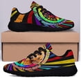 thumbnail image 3 of Peace Love Dachshund Hippie Shoes Sneakers Black Size 12, 3 of 7