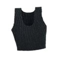thumbnail image 2 of Chaleco femenino a escala 1/12, accesorio de ropa para muñecas hecho a mano, ropa en miniatura para muñecas de 6 pulgadas. Negro, 2 of 9
