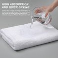 thumbnail image 4 of Juego de toallas de baño Aibaser Natural Ultra Absorbentes de 6 piezas, color blanco, 4 of 6