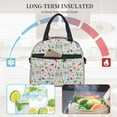 thumbnail image 5 of Goofa Chemical Flasks And Test Tubes Pattern Lunch Bag ,Insulated Lunch Box, Small Leakproof Cooler Food Lunch Containers Reusable High Capacity Lunch Tote Bags, 5 of 8
