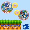 thumbnail image 3 of Unique Sonic The Hedgehog Party Supplies | Plates & Napkins Essentials | Serves 16 | Officially Licensed | Plates, Napkins | Birthday Tableware For Kids, Quick Setup, Easy Cleanup, 3 of 5