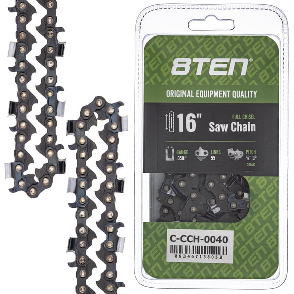 Full Chisel Chainsaw Chain 16 inch .050 3/8 LP 55DL for Stihl Poulan McCulloch 810-CCC2262H