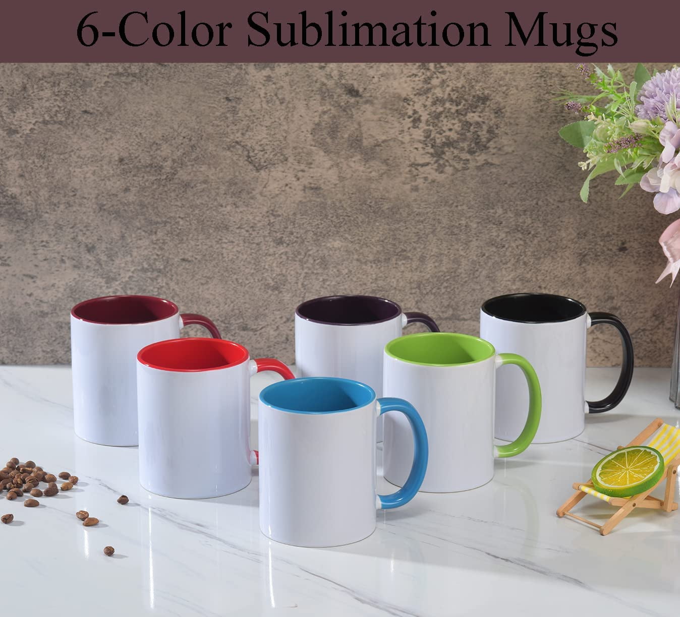 Sublimation Mugs 11oz Blank Sublimation Coffee Cups Sublimation Mug Sublimation Mugs Bulk Sublimation balnk product6 Assorted Colors 12Pack (11OZ 6 Assorted Colors 12Pack)