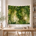 thumbnail image 5 of Tropical Plants Growing on Weathered Stone Wall, Serene Boho for Nature Enthusiasts, Botanical Wall Art, Housewarming Gift, Tapestry Wall Hanging for Living Room and Bedroom, 5 of 7