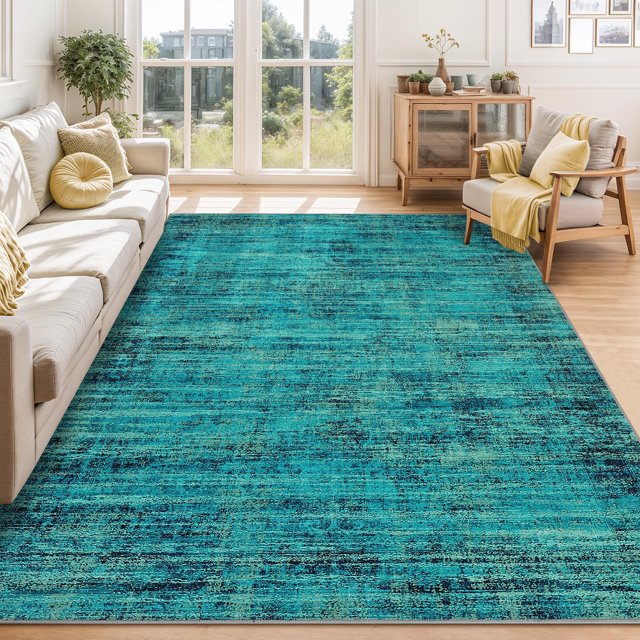 Runner Rug, Washable Runner Rug Non-Slip Area Rug, Stain Resistant Floor Carpet for Hallway Kitchen Doorway Bedside