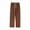 #050-Coffee, variant on Yusimy Men's Casual Straight Leg Fleece-Lined Pants Solid Color Drawstring Waist with Pockets Warm Winter Trousers