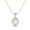 Rose Plated Silver, variant on 6mm Heart Shaped Pearl Love Pendant 925 Sterling Silver Gold Vermeil Women Chain Necklace