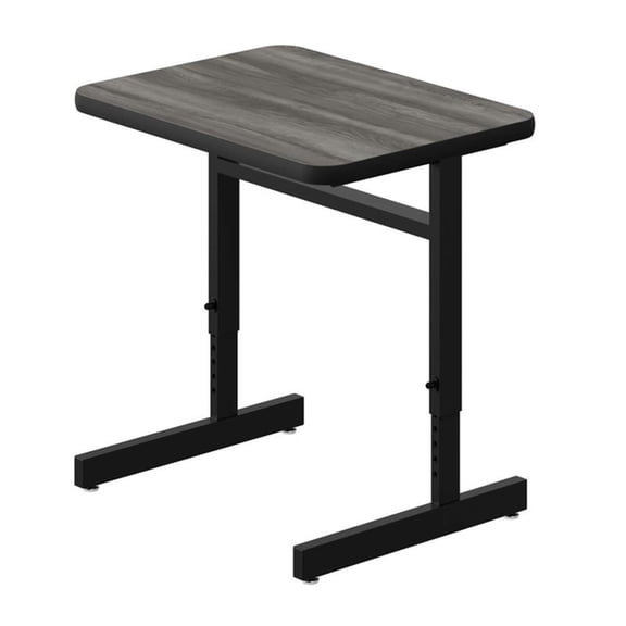 Adjustable Height High-Pressure Computer/Student Desks Driftwood Wood Laminate