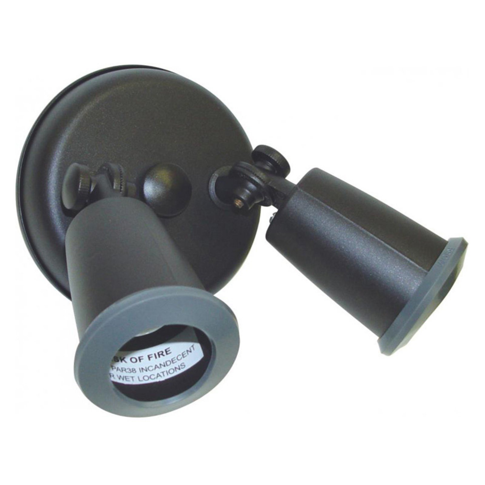 2 Light 14" Flood Light, Exterior PAR38 Holder w/Adjustable