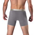 thumbnail image 3 of wendunide men's pants Fashion Men's Sports Long Running Wear Leg Multi-function Boxer Briefs Grey L, 3 of 6