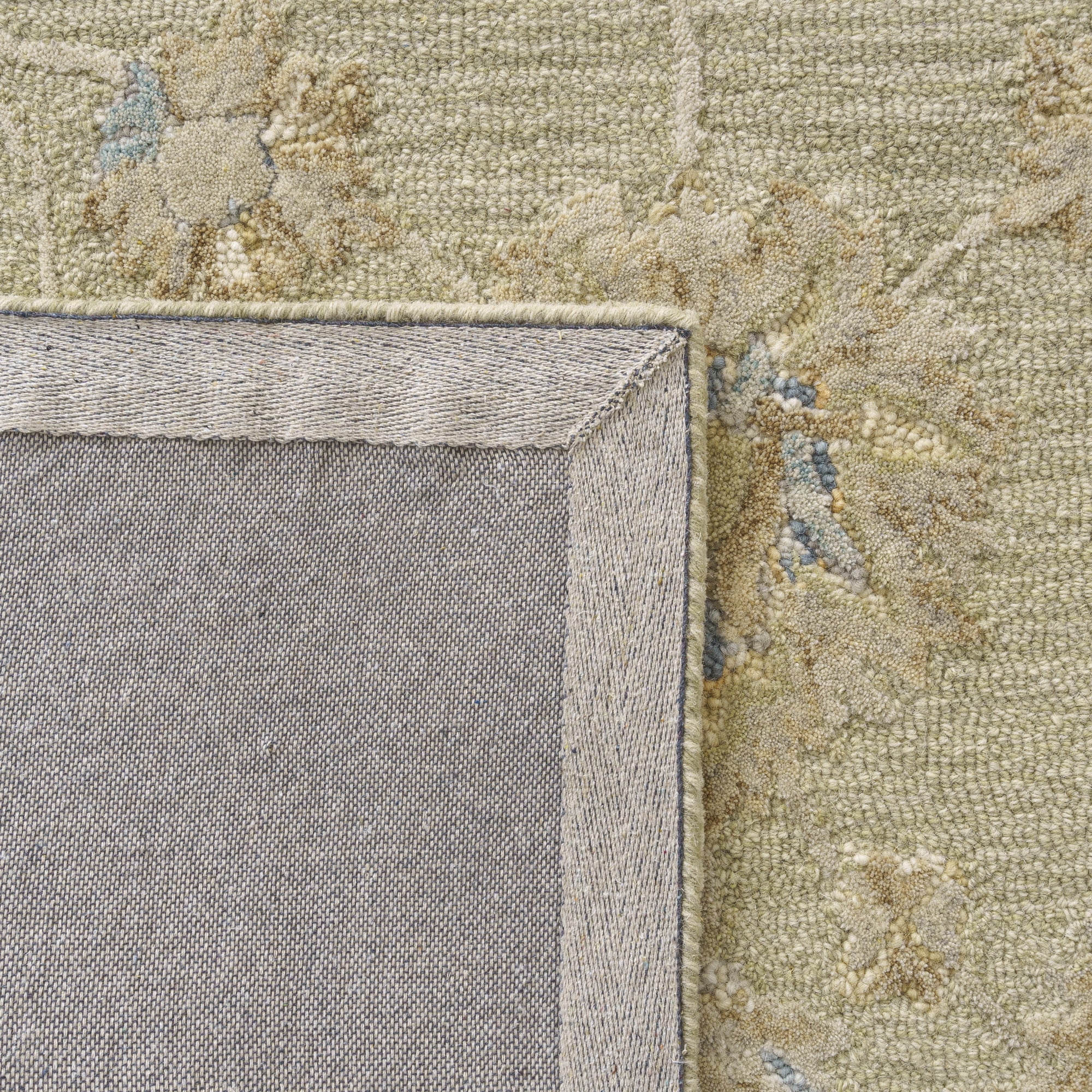 Ox Bay Elaine Floral Classic Hand-Tufted Wool Indoor Area Rug, Tea Green/Beige, 2' x 3'