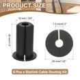 thumbnail image 2 of Uxcell Wall Grommets for Cables, Cable Routing Kit Silicone Hole Grommet Feed Through Bushings Black, 2 of 7
