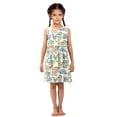 thumbnail image 6 of joogoo Girls Sleeveless Dress Jungle Animals Lions Elephants Stylish Short Sleeve Dresses 8Y, 6 of 7
