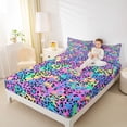 thumbnail image 4 of Feelyou Cheetah Leopard Print Twin Sheet Sets, Modern Fashion Style Bedding, 3-Piece, 4 of 7
