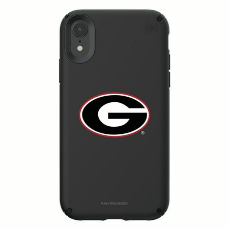 Georgia Bulldogs Cell Phone Cover - Speck IPH-XR-BK-PRE-UGA-D101 Black Presidio Pro Case with Georgia Bulldogs Primary Mark Design for iPhone XR