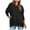 Black, variant on GigrtiJin Women Oversized Sweatshirt Long Sleeve Collar Button Pullover Tops Solid Color Casual Sweatshirts with Pocket