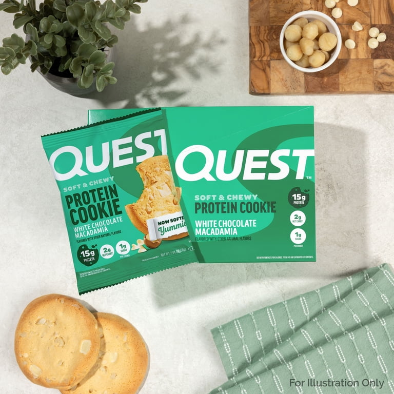 Quest Soft and Chewy Protein Cookie 12 ct, White Chocolate
