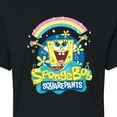 thumbnail image 3 of SpongeBob SquarePants - Rainbow Spongebob - Juniors Cropped Cotton Blend T-Shirt, 3 of 6