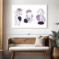 thumbnail image 3 of Elephant Stock Women One Line Wall Art - Horizontal Canvas Wall Art - Living Room Wall Decor - People Canvas - Purple And White Decor - 48" x 32", 3 of 8