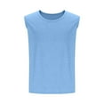 thumbnail image 6 of Taqqpue Men's Workout Tank Tops Casual Crew Neck Sleeveless Running Shirts Quick Dry Muscle Training Sports Gym Athletic Tees Summer Solid Color Beach T Shirts, 6 of 7