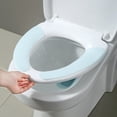 thumbnail image 3 of 2-Ply Waterproof Non-Slip Toilet Mat, Universal Stick-On Toilet Seat Cushion for Bathroom, Fits All Toilets, Easy to Install, Tear-Resistant, Comfort & Hygiene​​(Blue), 3 of 6