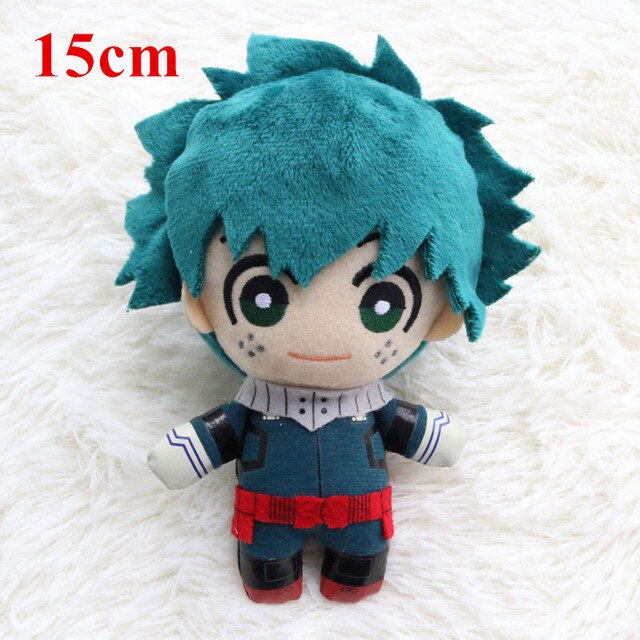 Lovely Cartoon Anime Plush Toys Bakugou Katsuki Todoroki Shoto Midoriya Izuku Bolster Plush Boku No Hero Academia Pillowgreen35cm Deng Xun unisex