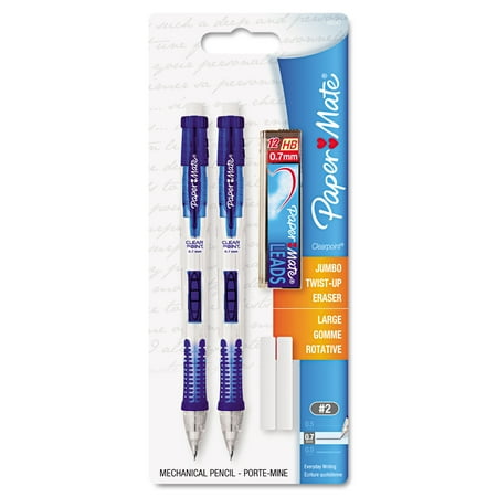 Paper Mate Clearpoint Mechanical Pencils, 0.7mm, HB #2, 2 (Best Drafting Mechanical Pencil)