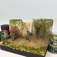 thumbnail image 4 of Cayway Miniature Shrubs Model Bushes Long Shrub Vegetation Groups Static Grass Tuft for DIY Model Train Landscape Railroad Scenery, Green, 4 of 7