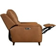 thumbnail image 2 of Pemberly Row Contemporary Leather Caramel Cream Power Recliner P2, 2 of 11