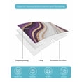 thumbnail image 5 of Purple Modern Twin XL Size Down Alternative Comforter, Lightweight Comforter Quilt Bedding Set with Pillow Shams Classic Abstract Art Luxury Golden All Seasons Bed Comforter Duvet Insert 68"x98", 5 of 7