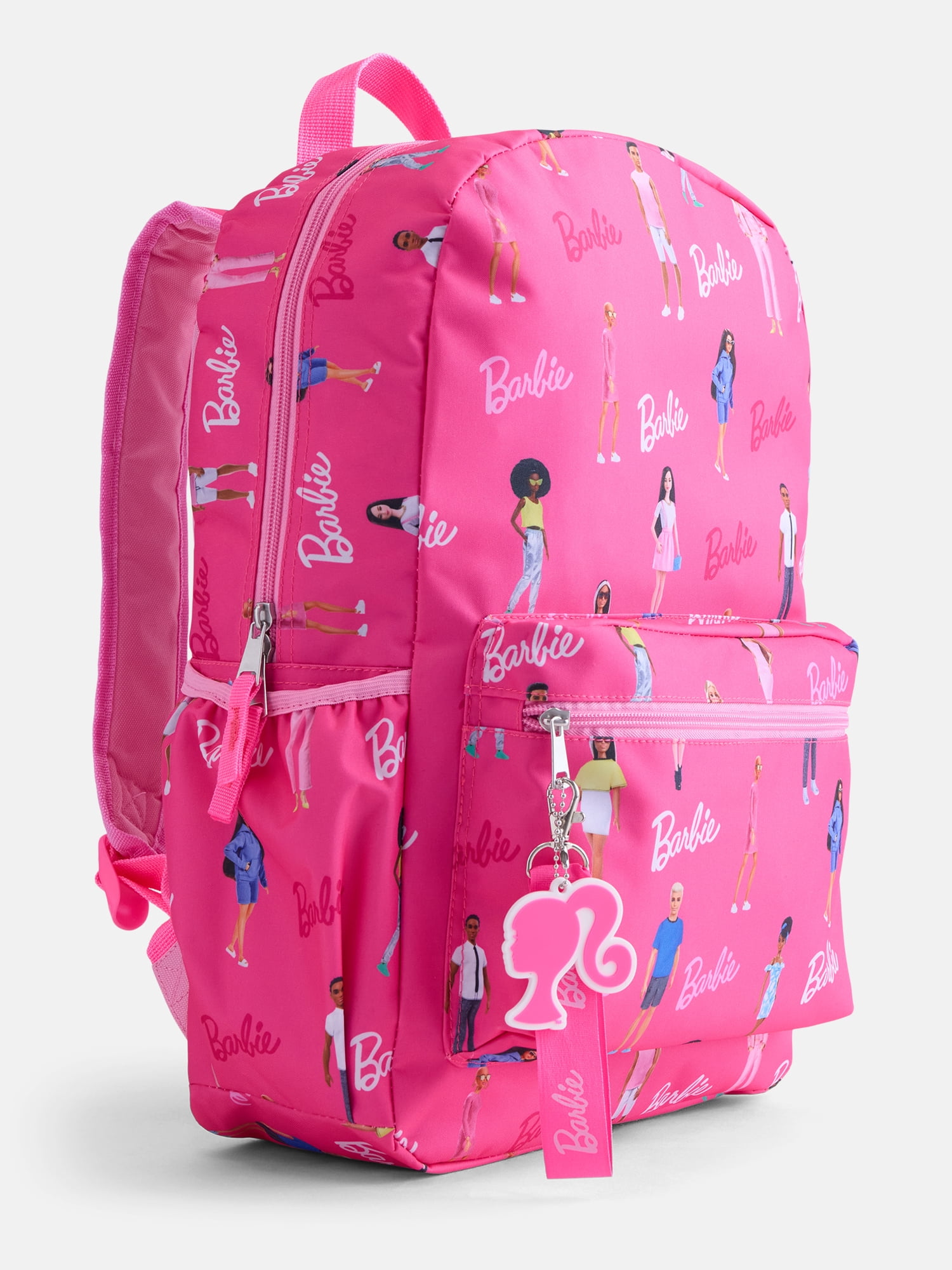 Barbie Kids' 17" Fun Day Print Laptop Backpack, Pink