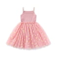 thumbnail image 4 of COM1950s Robe d'Été Décontractée, Robe Décontractée Sans Manches à Bretelles Imprimée Florale pour Enfants, 4 of 5