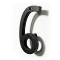 thumbnail image 4 of Floating Mount Colonial Cast Iron House Address Number, Rustic House Numbers, Number 6, 6.5 inches, Matte Black, KE-CL6-6, 4 of 5