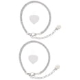 thumbnail image 4 of Miangastore Durable Rhinestone Heel Straps with Clasp Design for Decoration Silver 1 Pair, 4 of 9