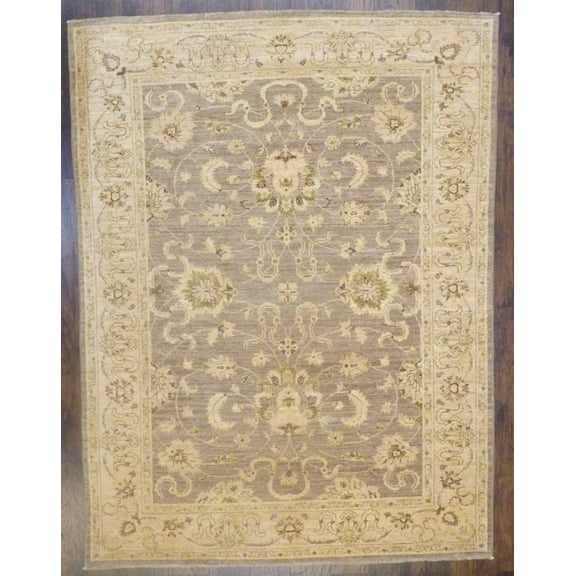 Wahi Rugs Hand Knotted Oushak Chobie Natural-dye Antique Wash 6'0"x9'0" -W900