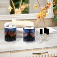 thumbnail image 4 of Yayeee 4 Pack Qtip Holder Bathroom Cotton Swab Canister with Lid Clear Dispenser Set, Mountains and Forests, 4 of 6