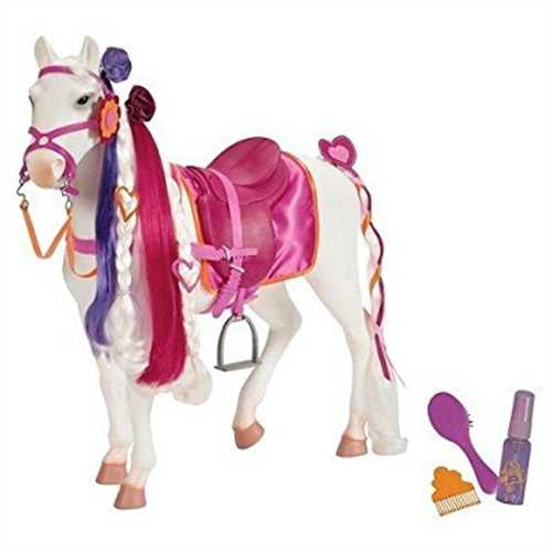 our generation white hair play horse