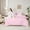 Pink P, variant on Feelyou Fashion Pink Stripes Twin Bedding Sets 7-Piece for Teen, Initial M Letter Bedding Comforter Set, Cute Princess Cartoon Reversible Sheet Sets, Breathable Home Decor