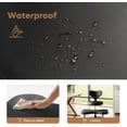 thumbnail image 2 of Sillón Ergonómico Pinmoco para Piernas Cruzadas, Giratorio 360° con Ruedas, Altura Ajustable, Cuero PU Negro, 2 of 8