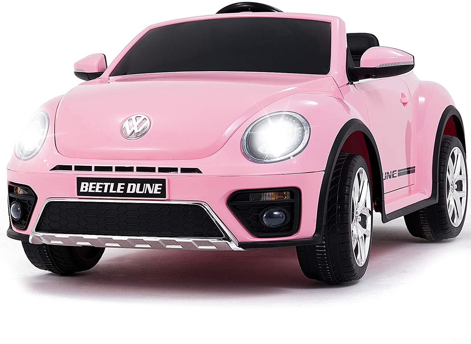 Uenjoy Volkswagen Beetle 12V Kids Electric Ride on Cars Motorized Vehicles 