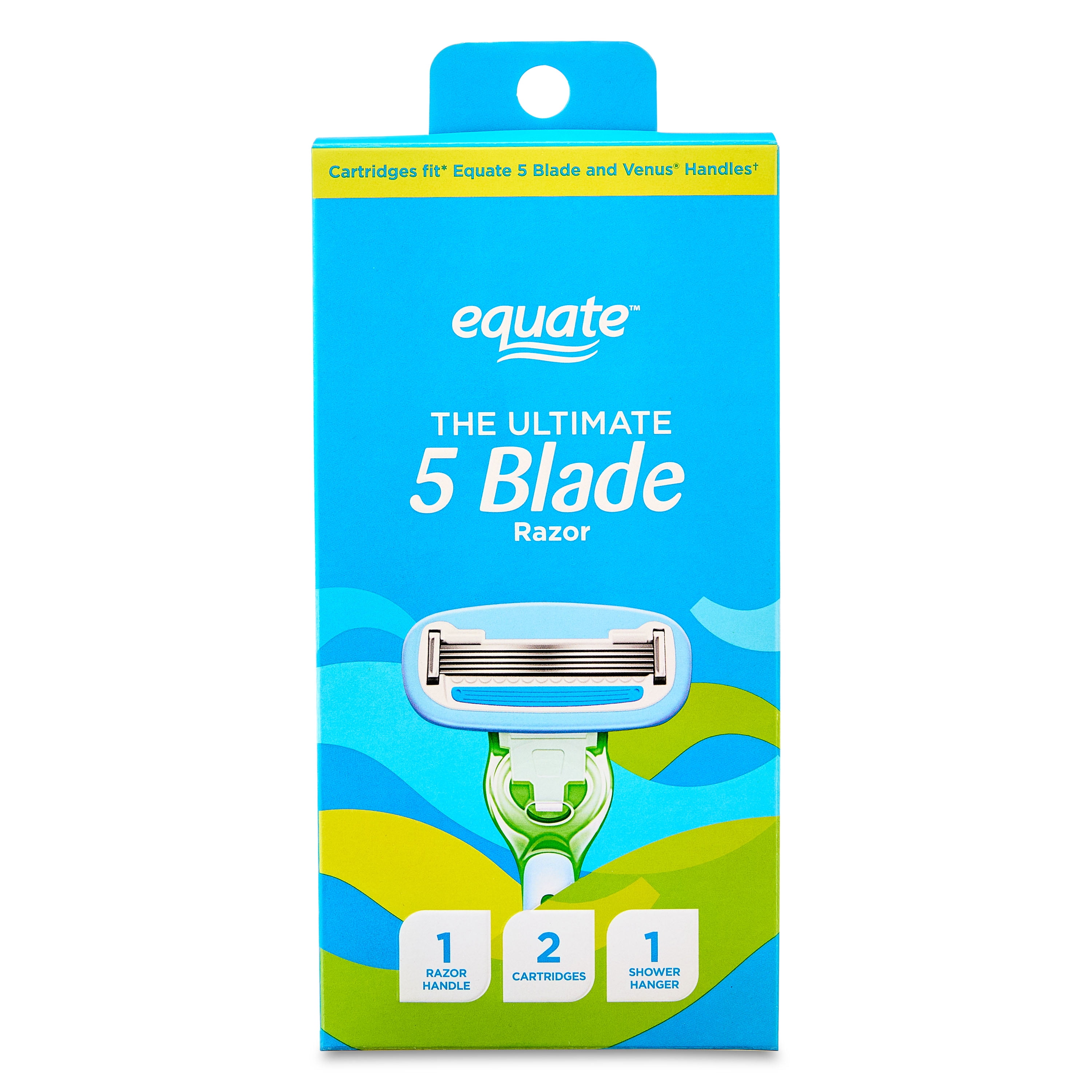 Equate Women's 5-blade Razor Value Bundle, 1 Handle plus 14 blade refills
