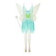 thumbnail image 3 of SUNSIOM Ensemble de Costume Fairy pour Femmes Robe Caraco en Dentelle et Maille Fairy Ailes Baguette Bas à Paillettes Ensemble 4 Pcs, 3 of 8