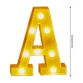 thumbnail image 3 of Ovzne LED Letter Lights Sign - Battery-Powered Light Up Alphabet Letters for Home, Party, Wedding Christmas/Birthday Decor, Personalized Bright LED Sign with Multiple Colors, 3 of 3